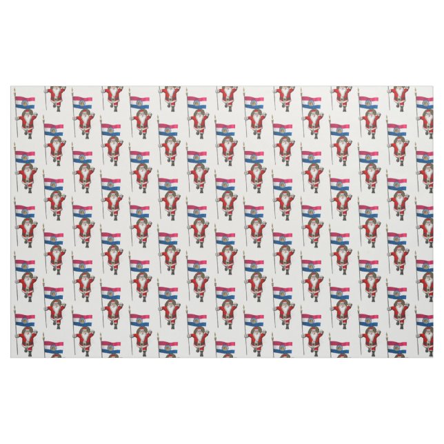Tissu Le Père Noël Arrive Au Missouri (Fat Quarter)