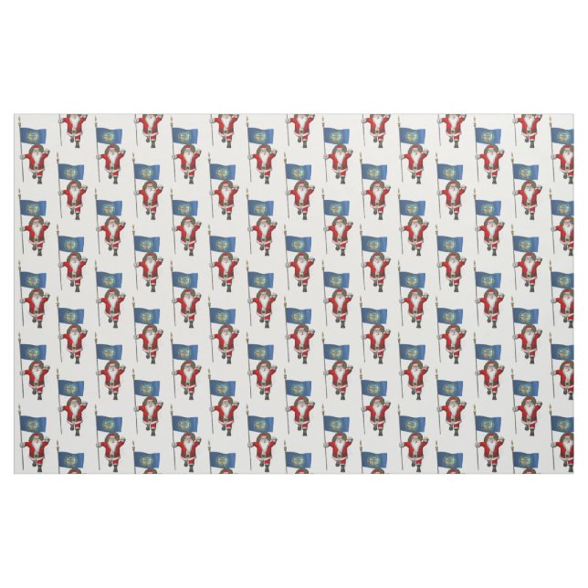 Tissu Le Père Noël Arrive Au Nebraska (Fat Quarter)