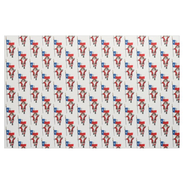 Tissu Le Père Noël Arrive Au Texas (Fat Quarter)