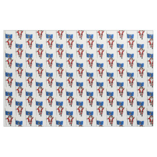 Tissu Le Père Noël Arrive Au Wisconsin