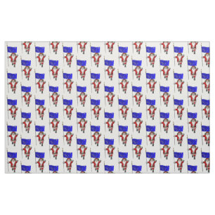 Tissu Le Père Noël Arrive En Alaska