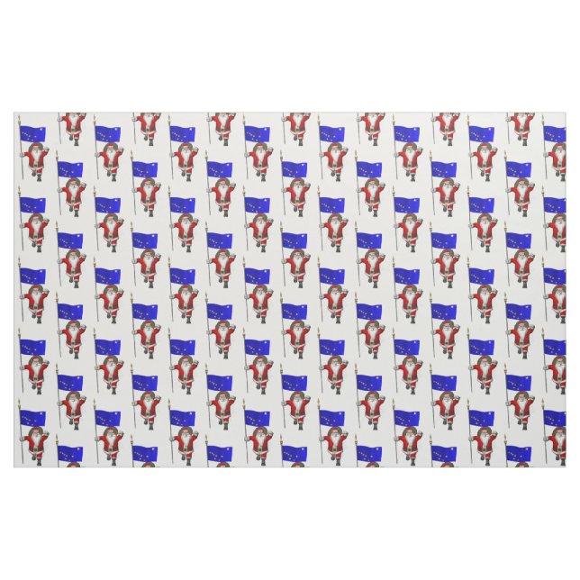 Tissu Le Père Noël Arrive En Alaska (Fat Quarter)