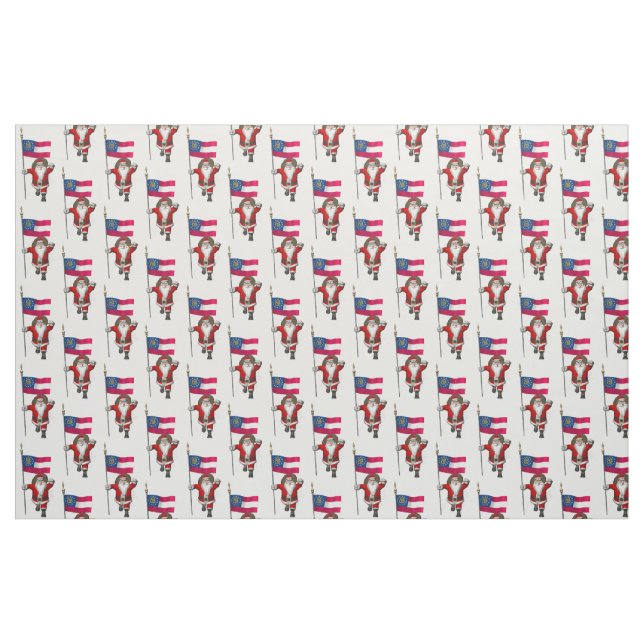 Tissu Le Père Noël Arrive En Géorgie (Fat Quarter)
