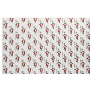 Tissu Le Père Noël Arrive En Illinois