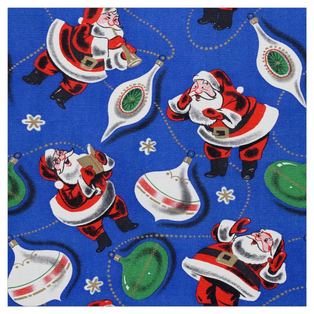 Tissu Le Père Noël de Noël (Échantillon)