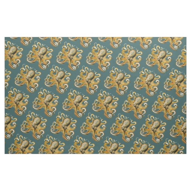Tissu Le poulpe d'Ernst Haeckel (Fat Quarter)