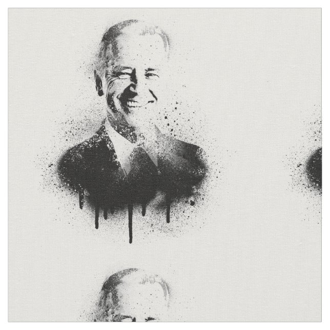 Tissu Le Président Joe Biden Graffiti Art (Fermer)