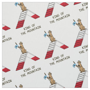 Tissu Le roi de la montagne Chien Design d'agilité