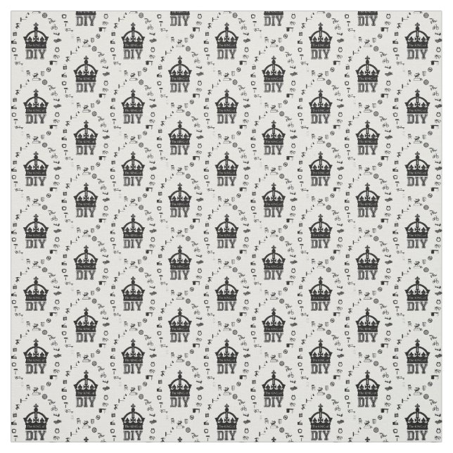 Tissu Le roi du do-it-yourself (Échantillon)