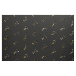 Tissu Le sigil d'or de Lucifer
