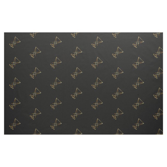 Tissu Le sigil d'or de Lucifer (Fat Quarter)