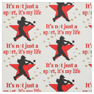 TISSU LE SOFTBALL RED STAR EST MON DESIGN DE VIE