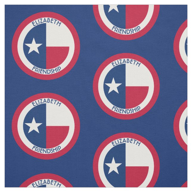 Tissu Le Texas le drapeau personnalisé par étoile (Échantillon)