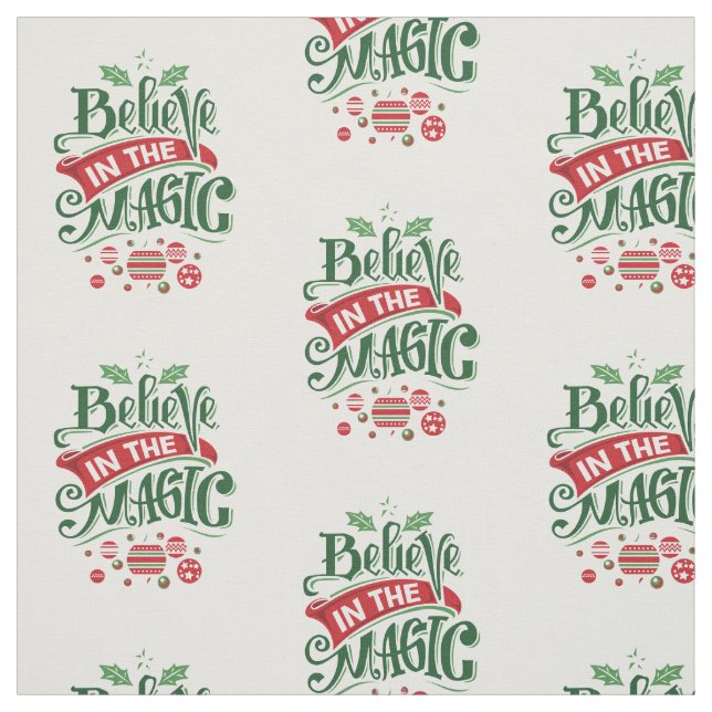 Tissu Le Typographe du Magic Christmas (Échantillon)