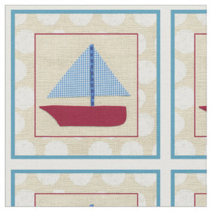 Tissu Le voilier de l'enfant par Chariklia Zarris