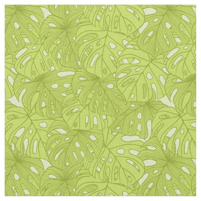 Tissu Leaves de Palm Tree (Fermer)