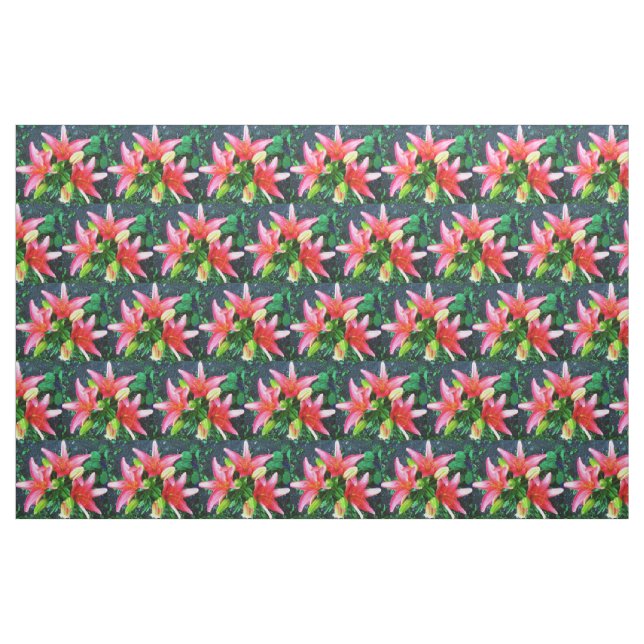 TISSU L'ÉLÉGANTE ÉTOILE LILY (Fat Quarter)