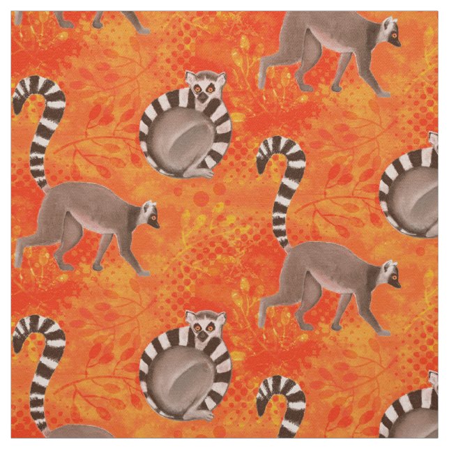 Tissu Lemur de Madagascar (Échantillon)
