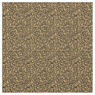 Tissu Leopard Spots Gold Metallic Poster de animal de fo