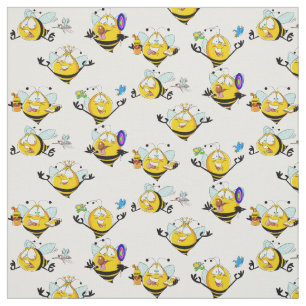 Tissu Les Abeilles bourdonnantes