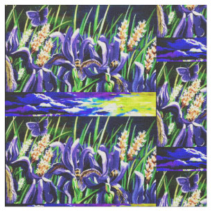 Tissu Les abeilles et le ciel d'Iris