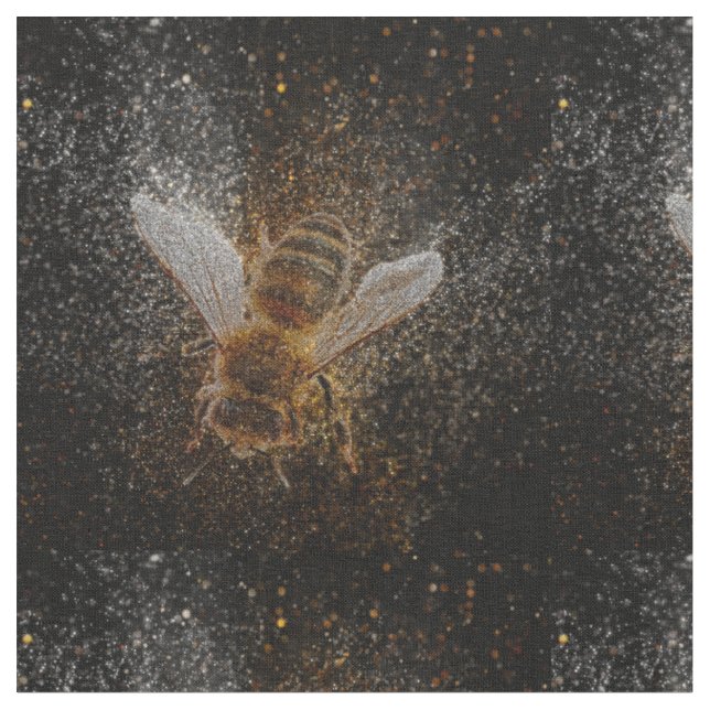 Tissu Les abeilles tombées sont magiques (Fermer)