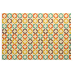Tissu les années 70 motif coloré de saphir de style