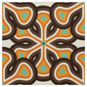 Tissu les années 70 motif rétro