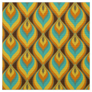 tissu les années 70 rétro