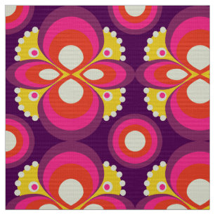 tissu les années 70 rétro