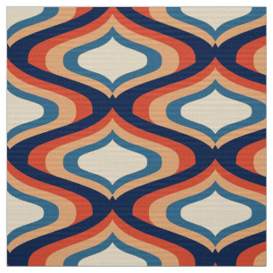 tissu les années 70 rétro