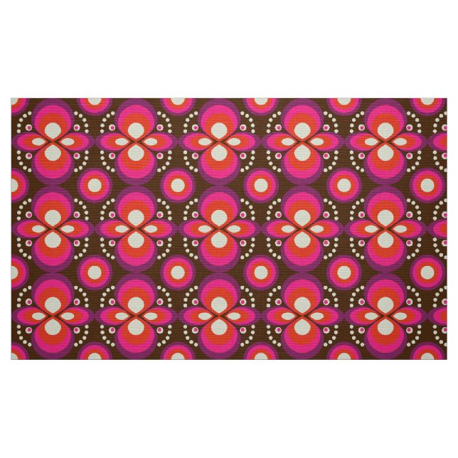 tissu les années 70 rétro (Fat Quarter)