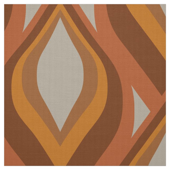 tissu les années 70 rétro (Échantillon)