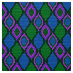 Tissu les années 70 rétro