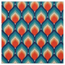 tissu les années 70 rétro