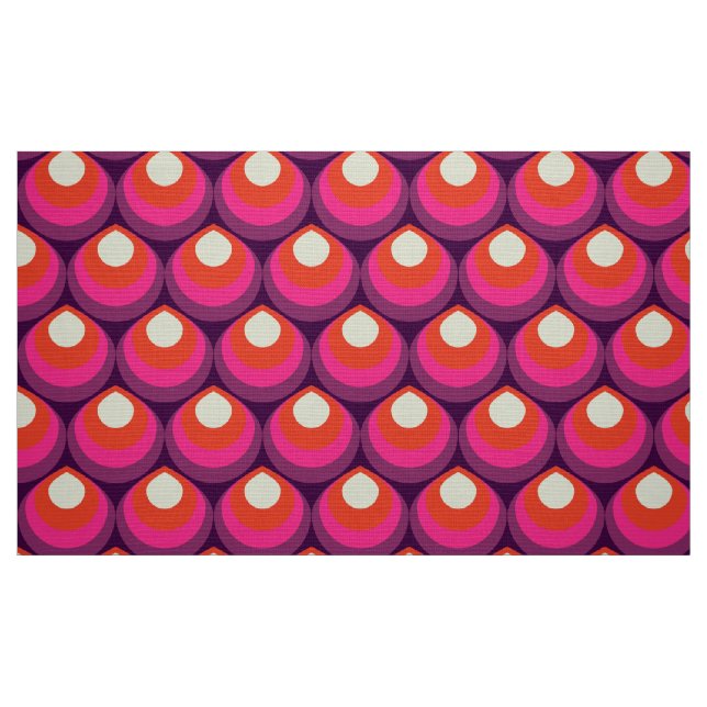 tissu les années 70 rétro (Fat Quarter)