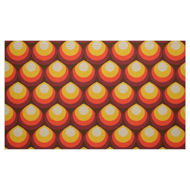 tissu les années 70 rétro (Fat Quarter)