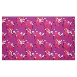 tissu les années 70 rétro de mode élégant - Cat ki