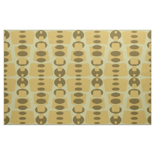Tissu les années 70 Vintage marron et beige seventies mo