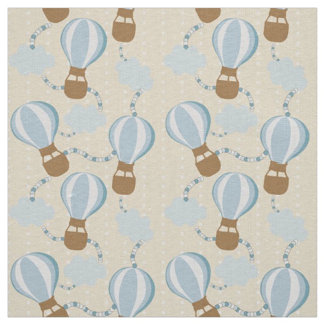 Tissu Les Ballons de l'air et les Patters des Clouds (Échantillon)