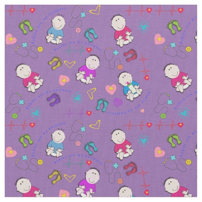 Tissu Les Bébés Sont Mon Fabric D'Entreprise (Fermer)