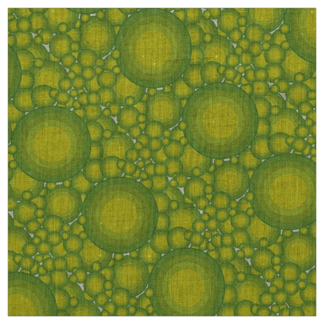 Tissu Les bulles vertes (Échantillon)