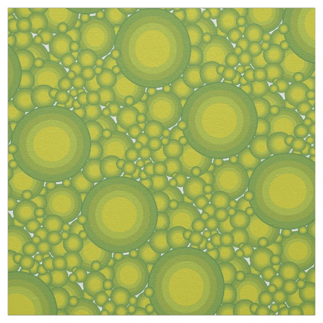 Tissu Les bulles vertes (Échantillon)