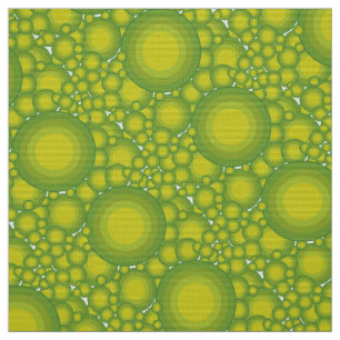 Tissu Les bulles vertes