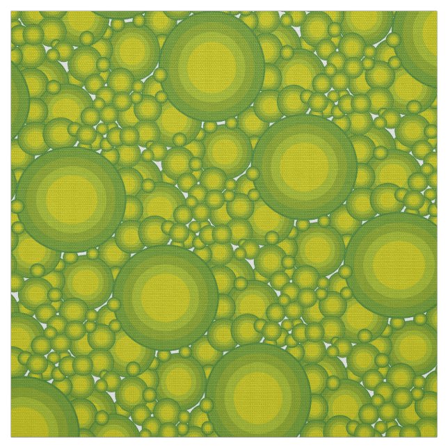 Tissu Les bulles vertes (Échantillon)
