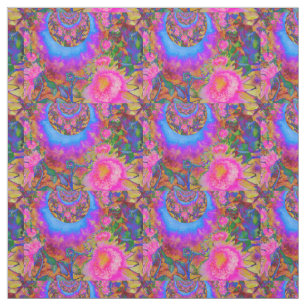 Tissu Les champs de tournesol éternrose