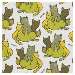 Tissu Les chatons d'olive