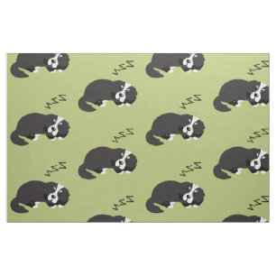 Tissu Les chiens de montagne bernois dorment ZZZ