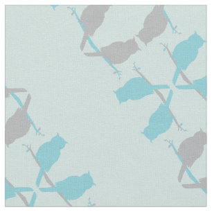 Tissu les choux graphiques esquissent le motif gris turq