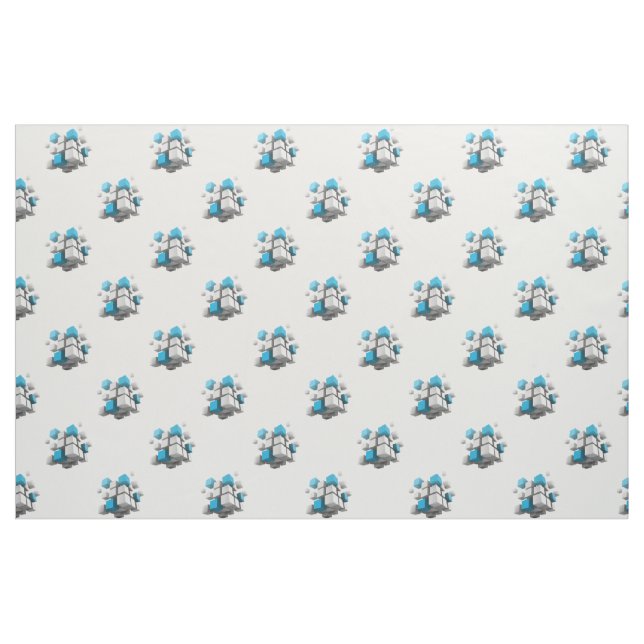 Tissu Les cubes 3D de SlipperyJoe sont un arrangement ca (Yard)